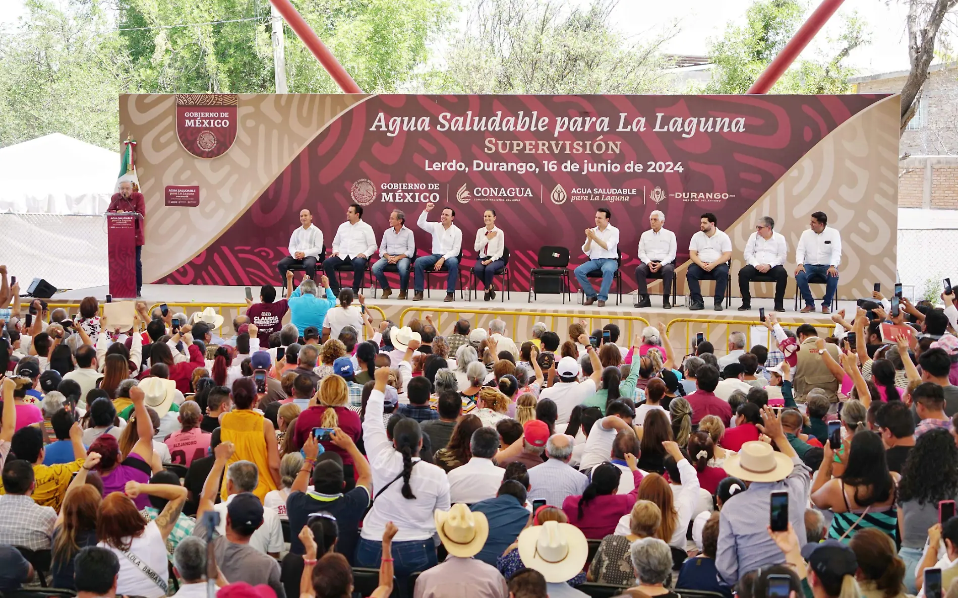 AMLO se despide supervisando Agua Saludable para La Laguna